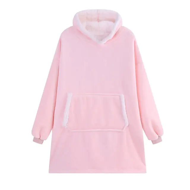 Winter Blanket Hoodie Soft Warm Thicken Sweatshirt